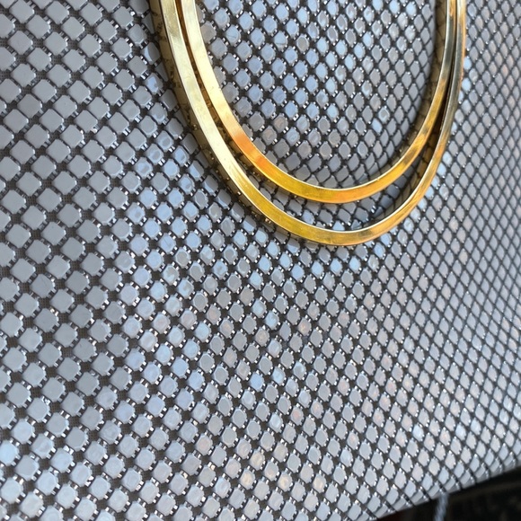 Fiona white/gold metallic handbag/purse. - Picture 8 of 13